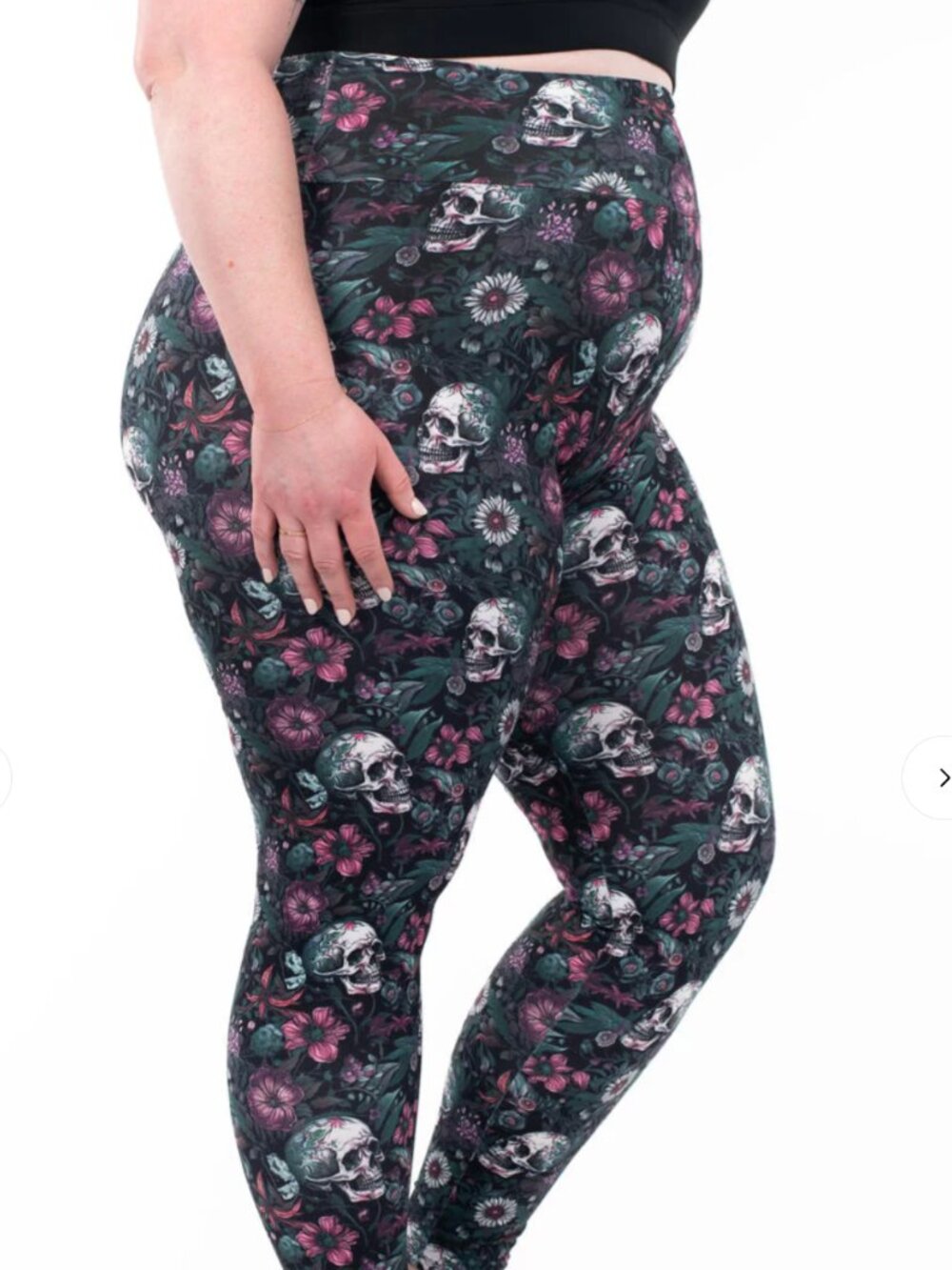 NWT SweetLegs Eternal Blossom High-Waisted Leggings size Plus